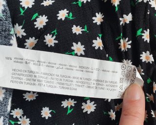 Vestido camisero Zara flores margaritas Talla L