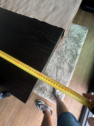 Conjunto comedor madera nogal y aparador incluido