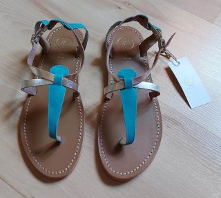 Nuevo White Sun sandalias Talla 39