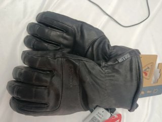 Guantes de cuero negro Rossignol