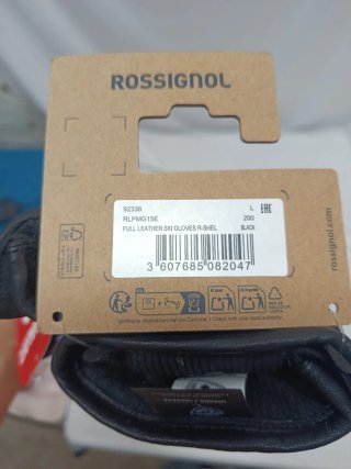 Guantes de cuero negro Rossignol