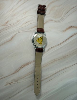Reloj LIGE Hombre Correa Marrón y Esfera Plateada