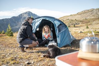 Tienda de campaña varillas 3 personas Quechua MH100 XL F&B
