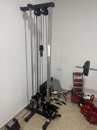 Columna de poleas regulable gimnasio