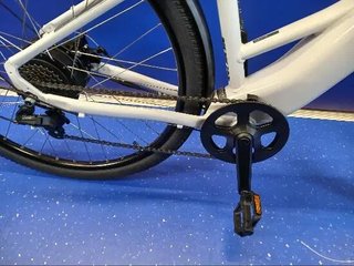 Bicicleta Trekking Eléctrica Cuadro Bajo E-Actv 100 Gris