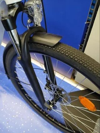 Bicicleta Trekking Eléctrica Cuadro Bajo E-Actv 100 Gris