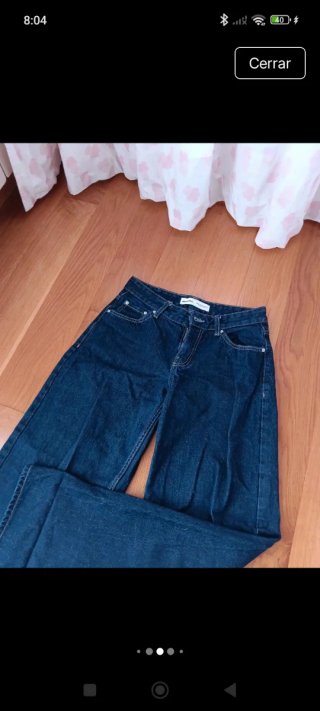 Vaqueros anchos Bershka azules
