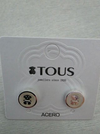 Pendientes Tous Nacar Plata