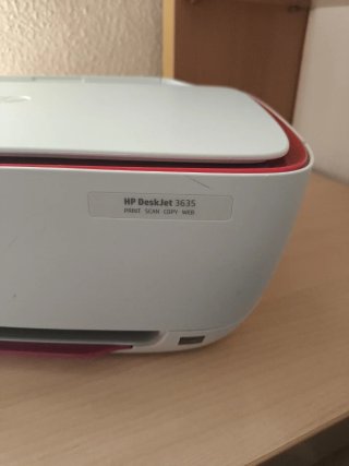 Impresora Escáner HP DeskJet 3635 Roja