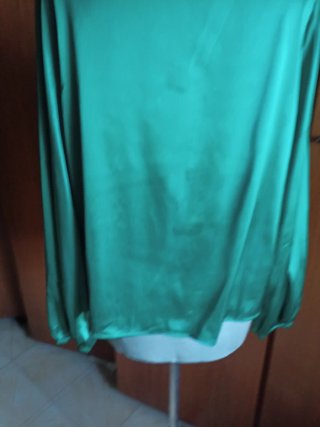 Blusa verde lentejuelas talla XL