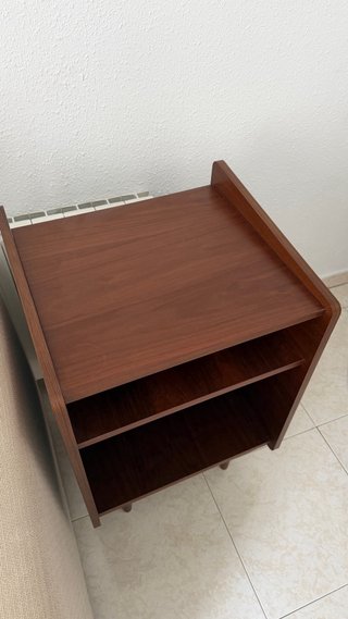 Mueble Auxiliar Tocadiscos Nogal