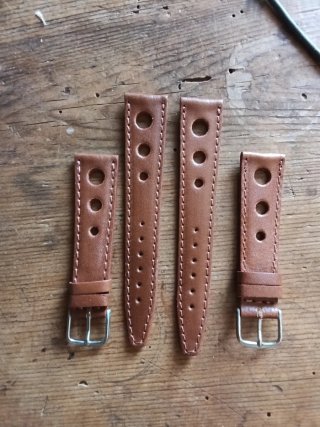 Cinturino vintage vera pelle marrone