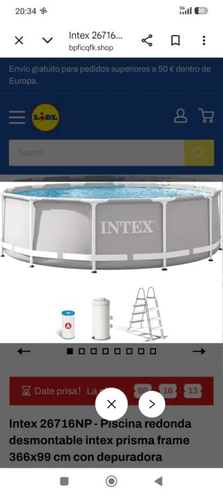 Piscina desmontable Intex