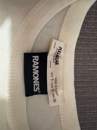 Camiseta Ramones Beige Talla XS