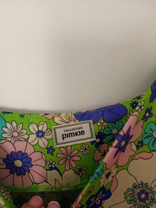 Top floral Pimkie verde multicolor
