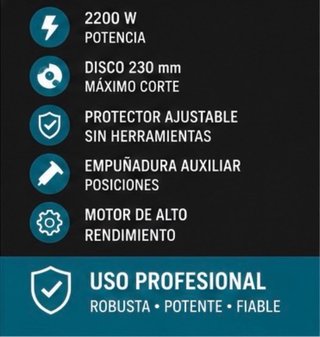 Alquiler: Amoladora Angular Makita GA9050R 230mm
