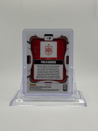 Carta Pablo Barrios España Panini Prizm 42/94 FIFA