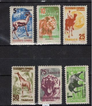 Sellos Tanger Telégrafo Español 1957