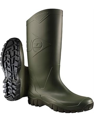 Dunlop K680011 PVC KNIELAARS - botas de goma sin forro con caña media de goma Unisex adulto - color Verde (Green/Black) - talla