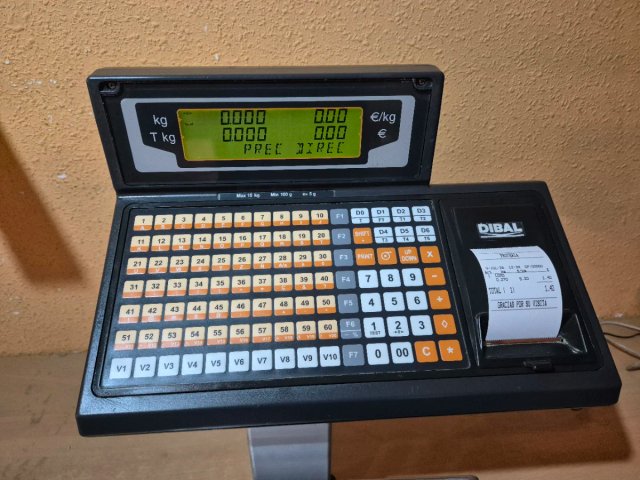 Balanza DIBAL L con escáner y ticket