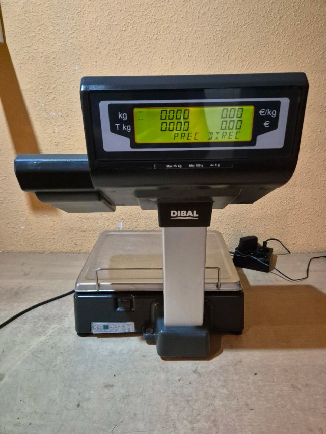 Balanza DIBAL L con escáner y ticket