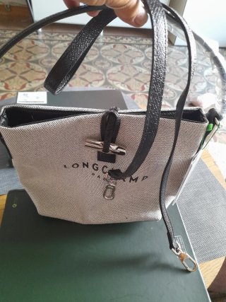 Bolso tote Longchamp Beige y Negro