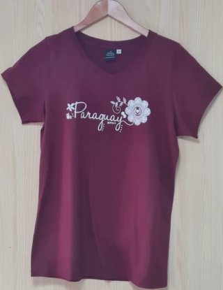 Camiseta Algodón Orgánico Paraguay chancla y gorra