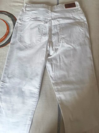 Pantalón blanco Pedro del Hierro mujer