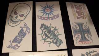 Colección WWE álbum, libro y Tattoos Antiguos .