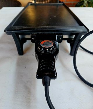 Plancha de asar eléctrica termostato