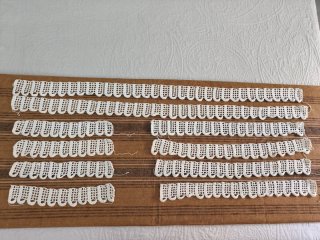 Puntas crochet para toallas (2 juegos)