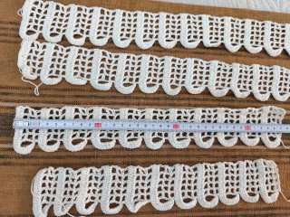 Puntas crochet para toallas (2 juegos)