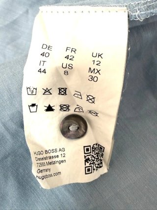 Hugo Boss BOSS Orange Camicia Donna IT 44 Azzurra
