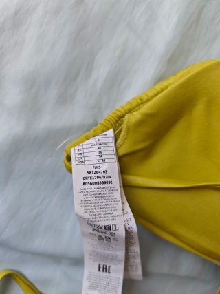 Bikini Calzedonia Amarillo Mostaza con Acabado