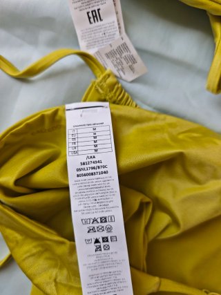 Bikini Calzedonia Amarillo Mostaza con Acabado