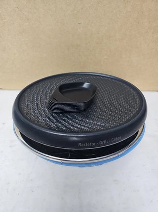 RACLETTE, GRILL Y CREPERA SET 3 EN 1