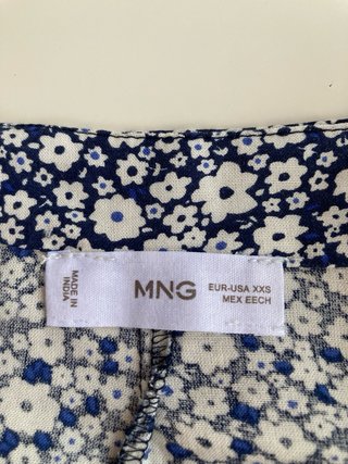 Falda pantalón Mango floral mini