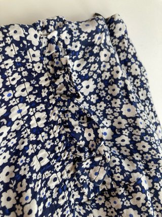 Falda pantalón Mango floral mini