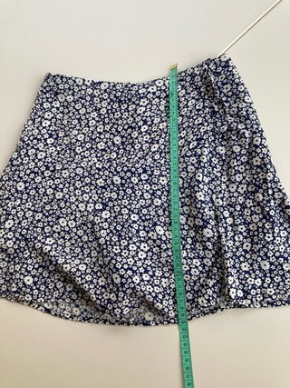 Falda pantalón Mango floral mini