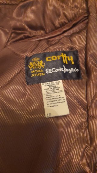 Chaqueta Cuero Marrón Hombre