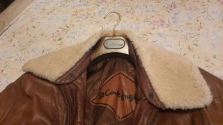 Chaqueta Cuero Marrón Hombre
