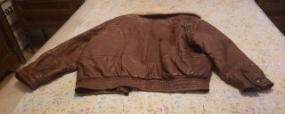 Chaqueta Cuero Marrón Hombre