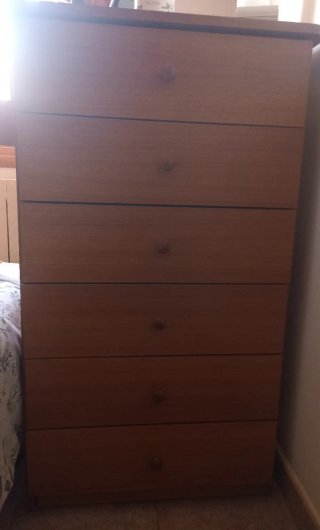 Cajonera de madera 6 cajones