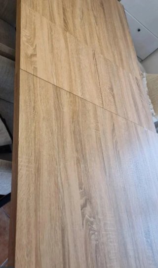 Mesa comedor extensible madera y metal