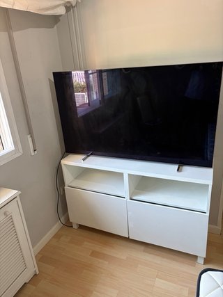 Mueble TV blanco madera