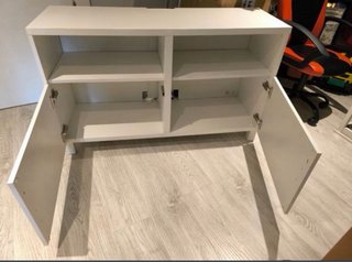 Mueble TV blanco madera