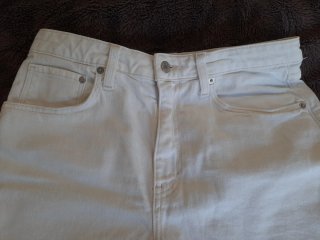 Pantalones cortos vaqueros blancos