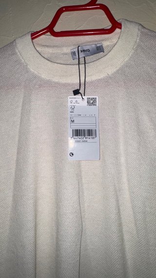 Jersey Mango Hombre Talla M Beige