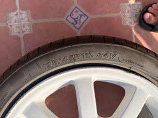 Llantas Peugeot 206 GTI 4x108 195/45 R-16 Blancas