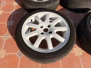 Llantas Peugeot 206 GTI 4x108 195/45 R-16 Blancas
